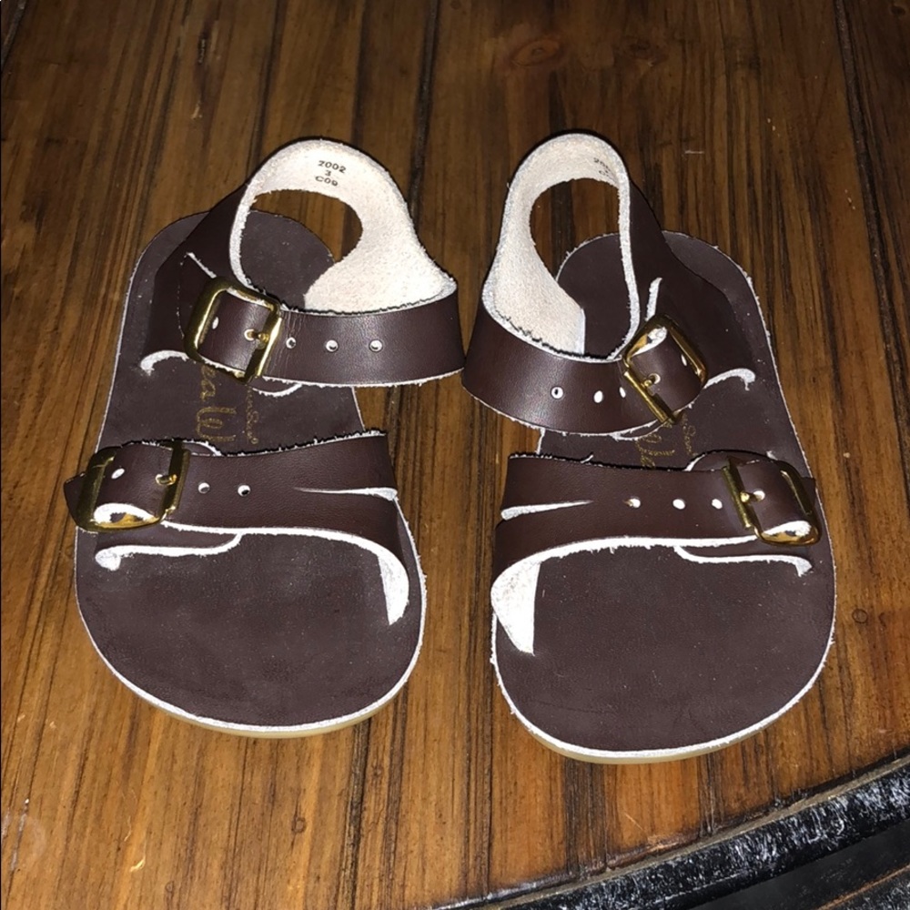 Dark brown Sea Wees Saltwater Sandal by Hoy